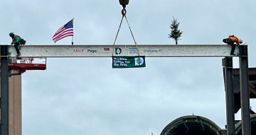 "Topping Off" Ceremony at the Hopkins Center