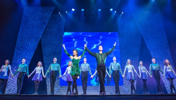 Riverdance dancers on stage