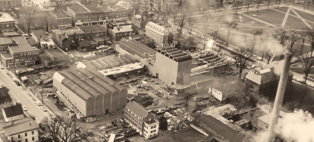 Aerial View of the Hop during construction