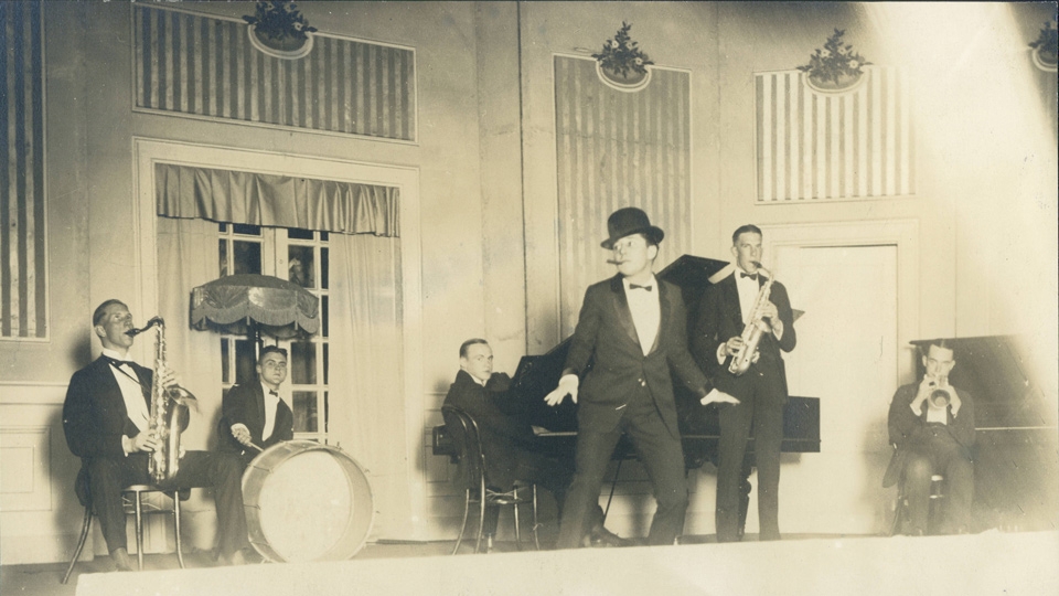 The Barbary Coast Five playing in 1920