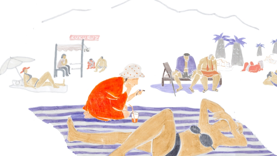 Beach Scene from Five Minutes to the Sea short
