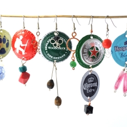 Bottle Cap Earrings - Jewelry Studio