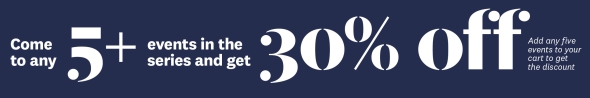 Get 30% off any 5+ recital hall concerts
